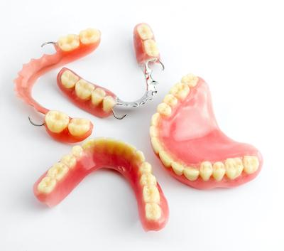 Different dentures laid out, foothill ranch ca