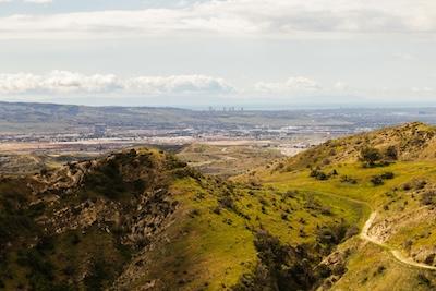 View of whiting ranch wilderness park outside of foothill ranch ca